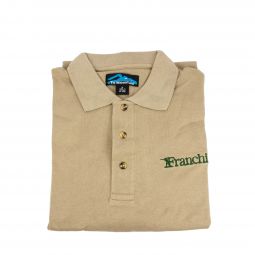 Franchi Sport Shirt, Khaki, Medium